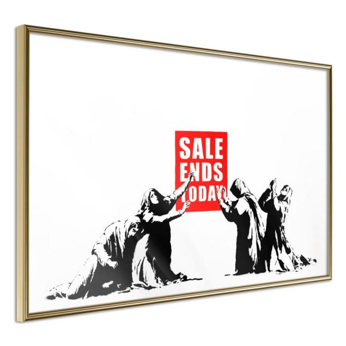 Paris Prix Affiche Murale Encadrée  Banksy Sale Ends