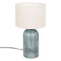 Voir la diapositive 1 : ATMOSPHERA Lampe cylindre en verre - H. 42,5 cm - Bleu