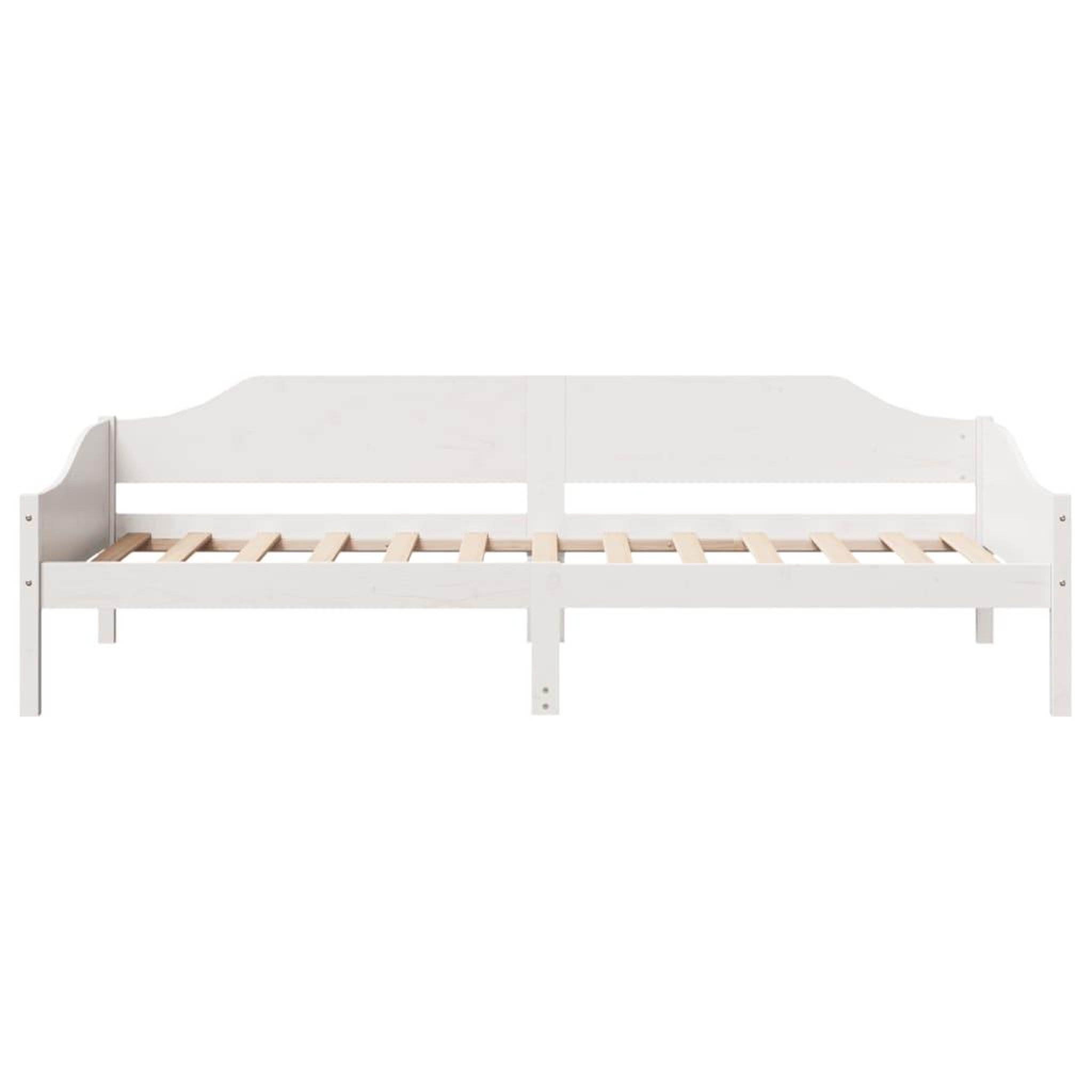 Voir la diapositive 5 : VIDAXL Cadre de lit sans matelas blanc 90x190 cm bois de pin massif