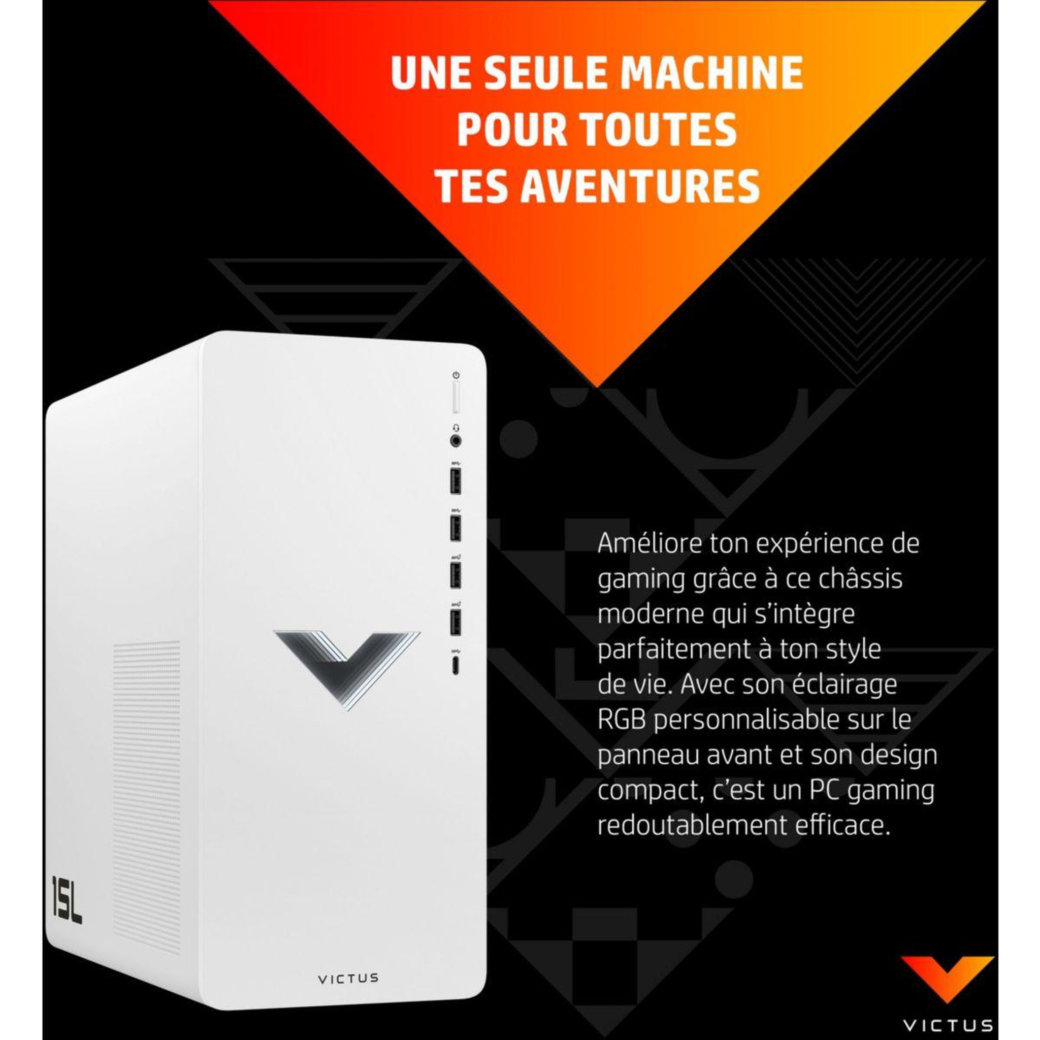 Voir la diapositive 3 : HP PC Gamer Victus TG02-0080nf