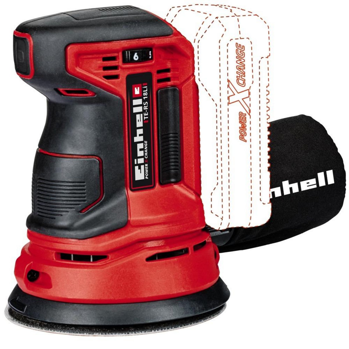 Einhell Ponceuse excentrique TE-RS 18 Li - Solo (sans batterie ni chargeur)