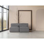 Voir la diapositive 3 : BEST MOBILIER Felix - canapé modulable 2 places en tissu texturé