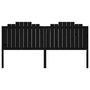 Voir la diapositive 4 : VIDAXL Tete de lit Noir 206x4x110 cm Bois massif de pin