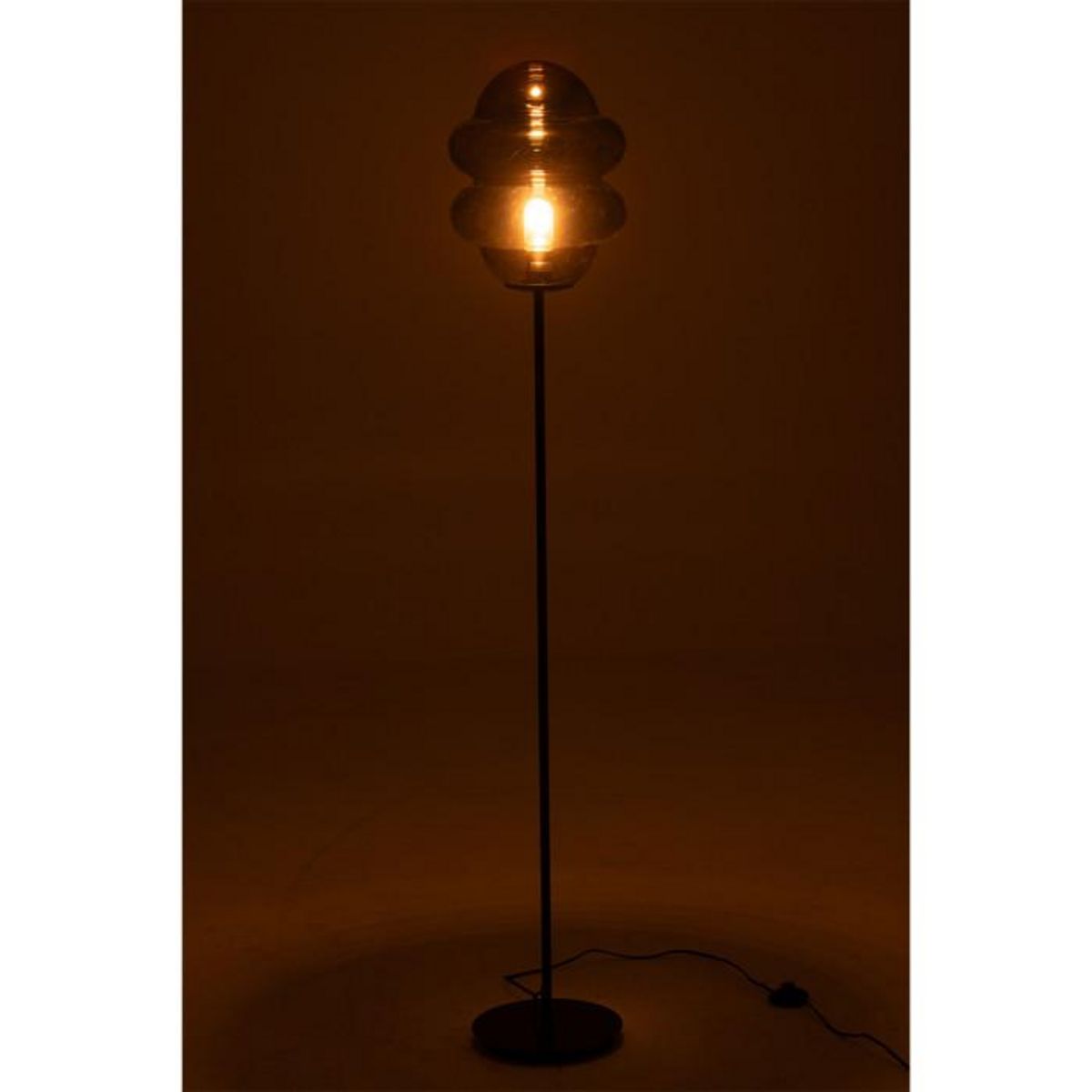 Paris Prix Lampadaire en Verre  Cuillere Miel  160cm Gris
