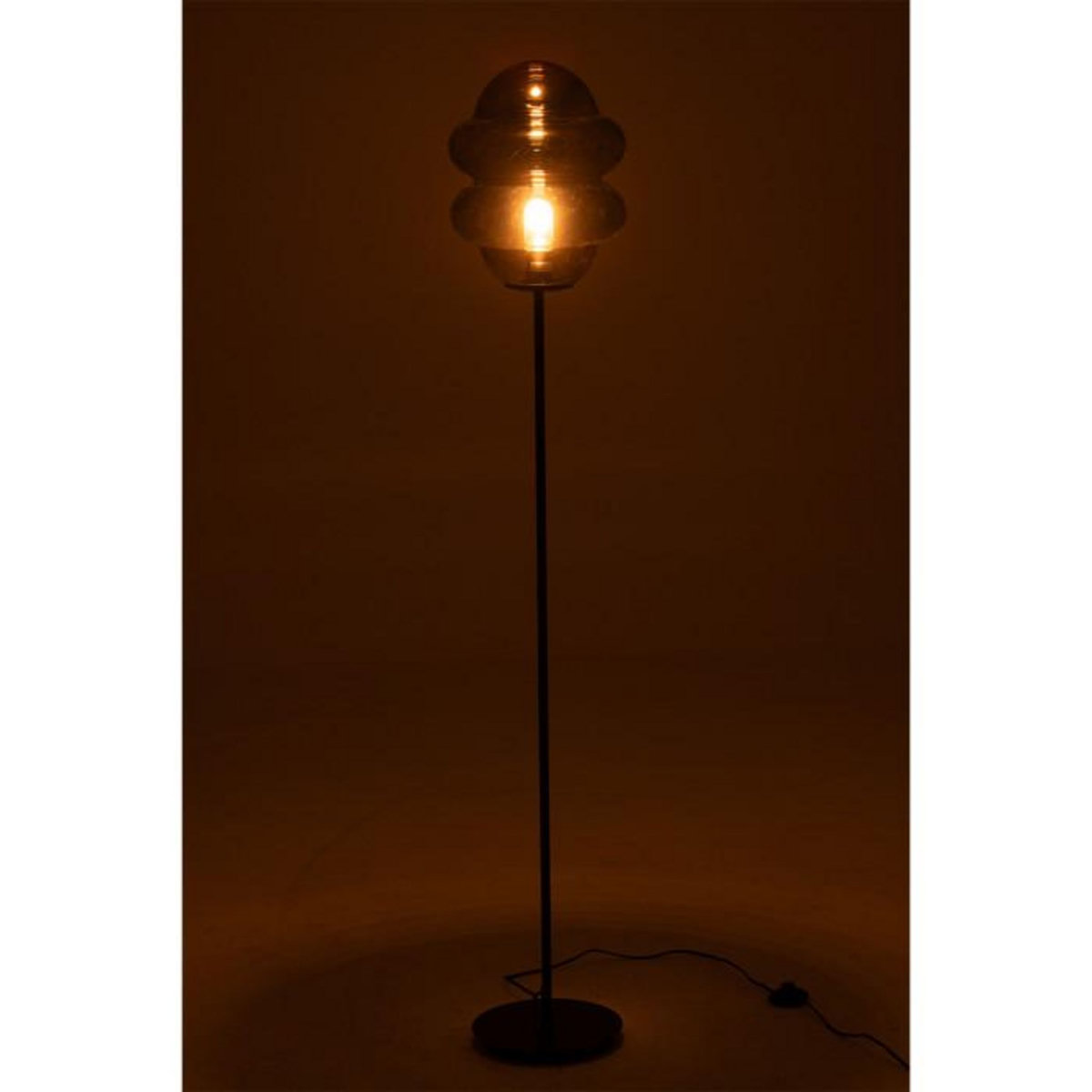 Paris Prix Lampadaire en Verre  Cuillere Miel  160cm Gris