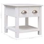 Voir la diapositive 6 : VIDAXL Table d'appoint Blanc 40x40x40 cm Bois de Paulownia