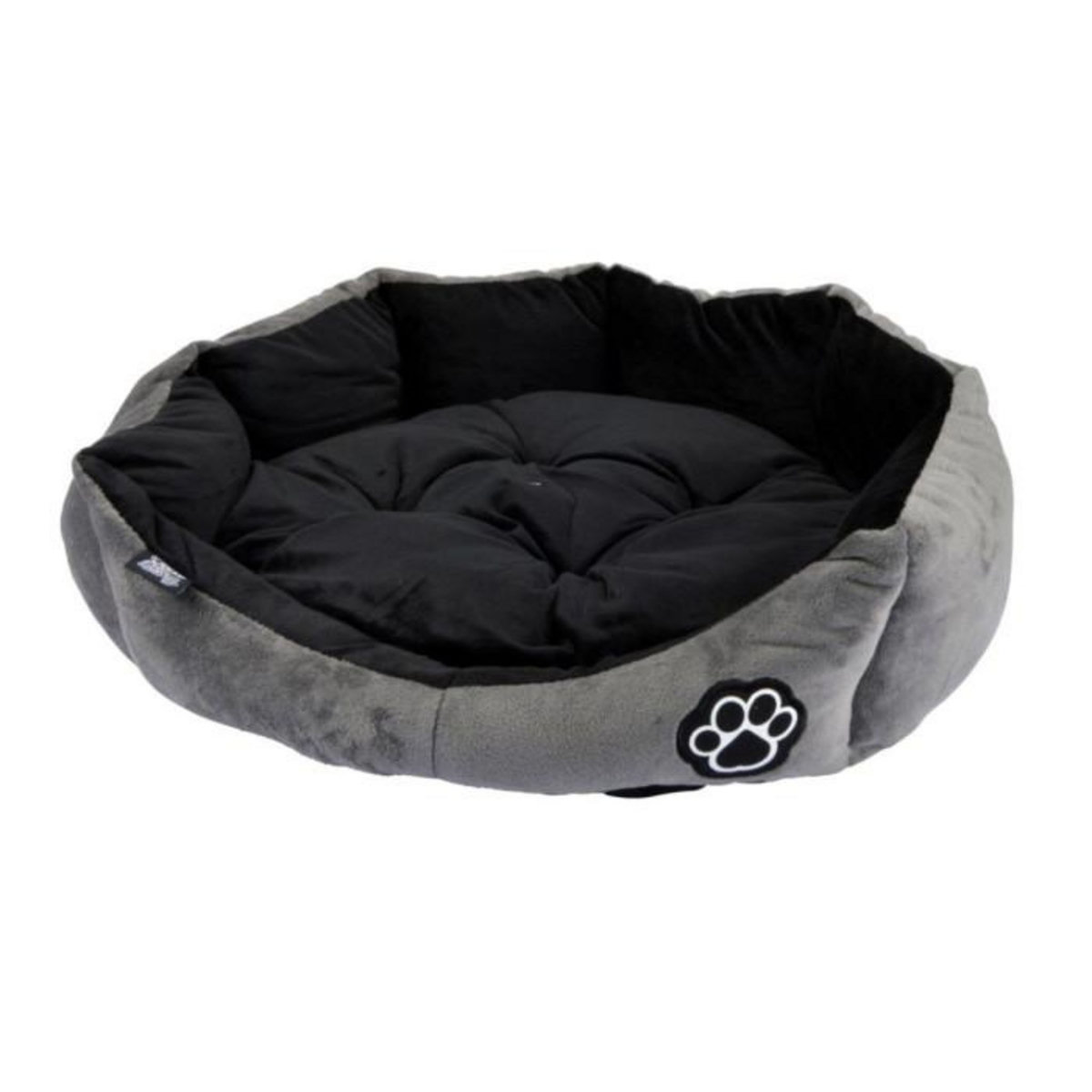 Paris Prix Panier Rond pour Chien & Chat  Patchy  50cm Gris