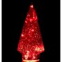 Voir la diapositive 3 : Paris Prix Sapin de Noël en Verre  Led  24cm Rouge