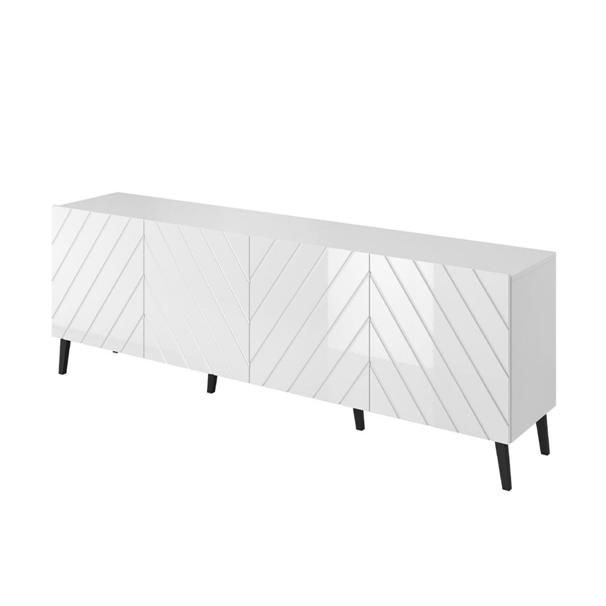 Voir la diapositive 3 : BEST MOBILIER Chloe - meuble tv - 4 portes - 200 cm