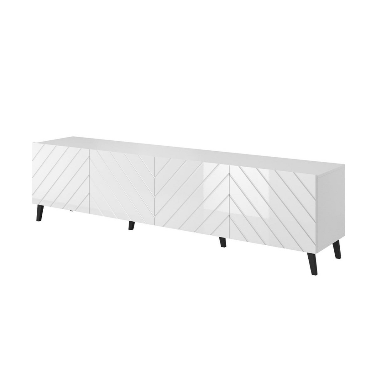 BEST MOBILIER Chloe - meuble tv - 4 portes - 200 cm