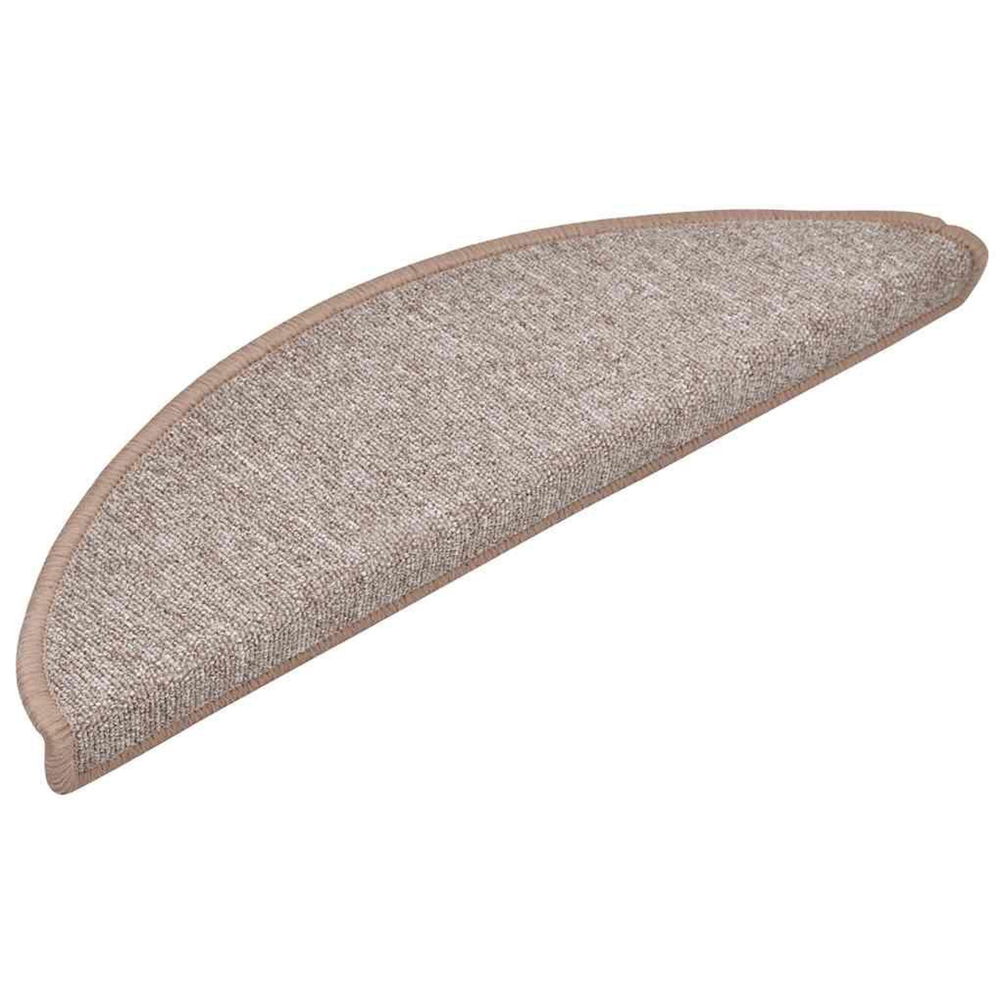 Voir la diapositive 2 : VIDAXL Tapis d'escalier 30 pcs marron 56x17x3 cm