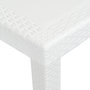 Voir la diapositive 3 : VIDAXL Table de jardin Blanc 220x90x72 cm Plastique Aspect de rotin