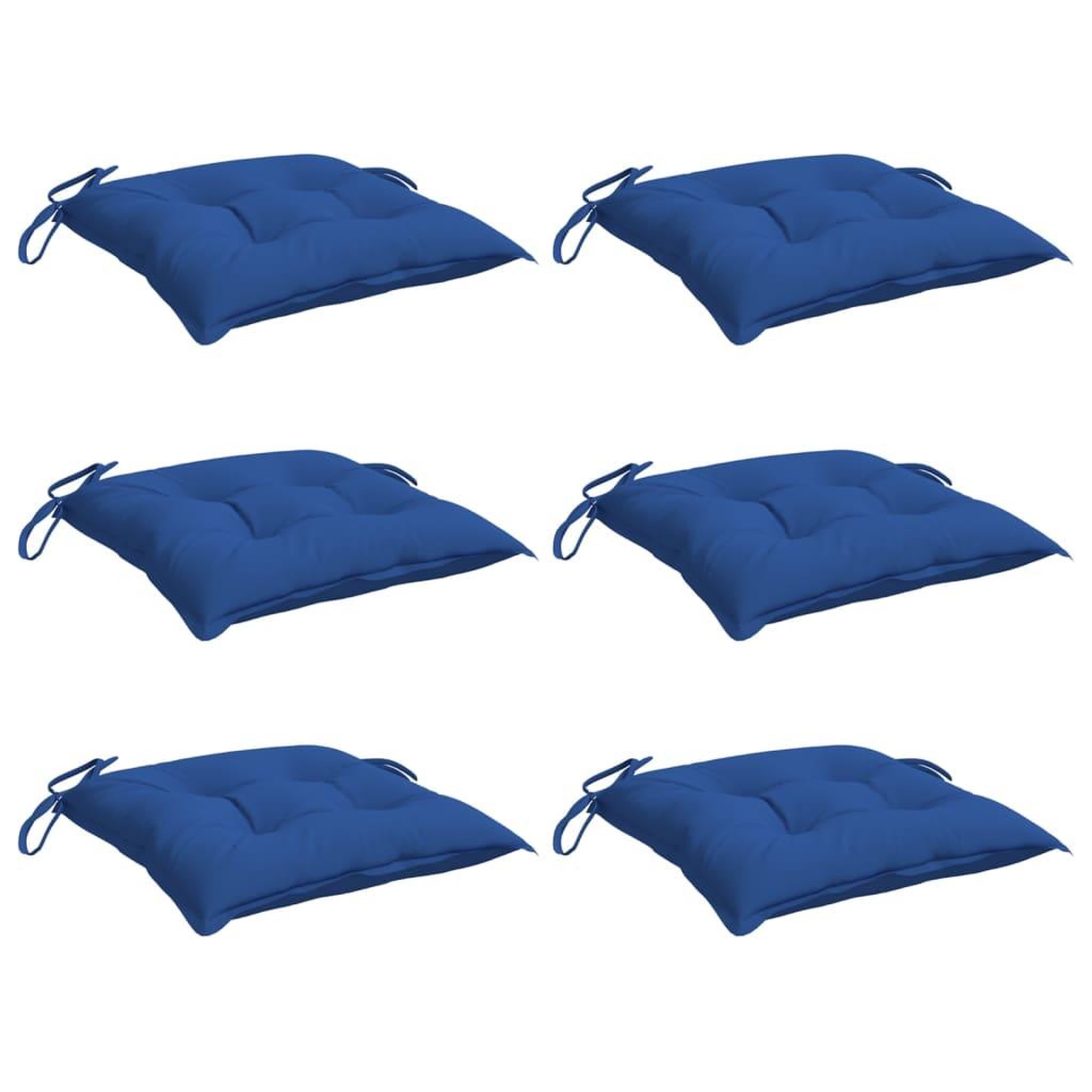 Voir la diapositive 3 : VIDAXL Coussins de palette lot de 6 bleu 50x50x7 cm tissu oxford