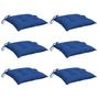 Voir la diapositive 3 : VIDAXL Coussins de palette lot de 6 bleu 50x50x7 cm tissu oxford