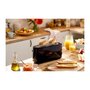 Voir la diapositive 6 : Philips Grille-pain HD2590/90 Toaster noir Daily, 1 fente longue, 830W