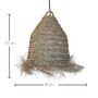Voir la diapositive 6 : Lumisky Suspension nomade ANAFI Beige Jonc de mer H47CM