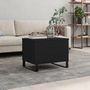 Voir la diapositive 1 : VIDAXL Table basse Noir 60x44,5x45 cm Bois d'ingenierie