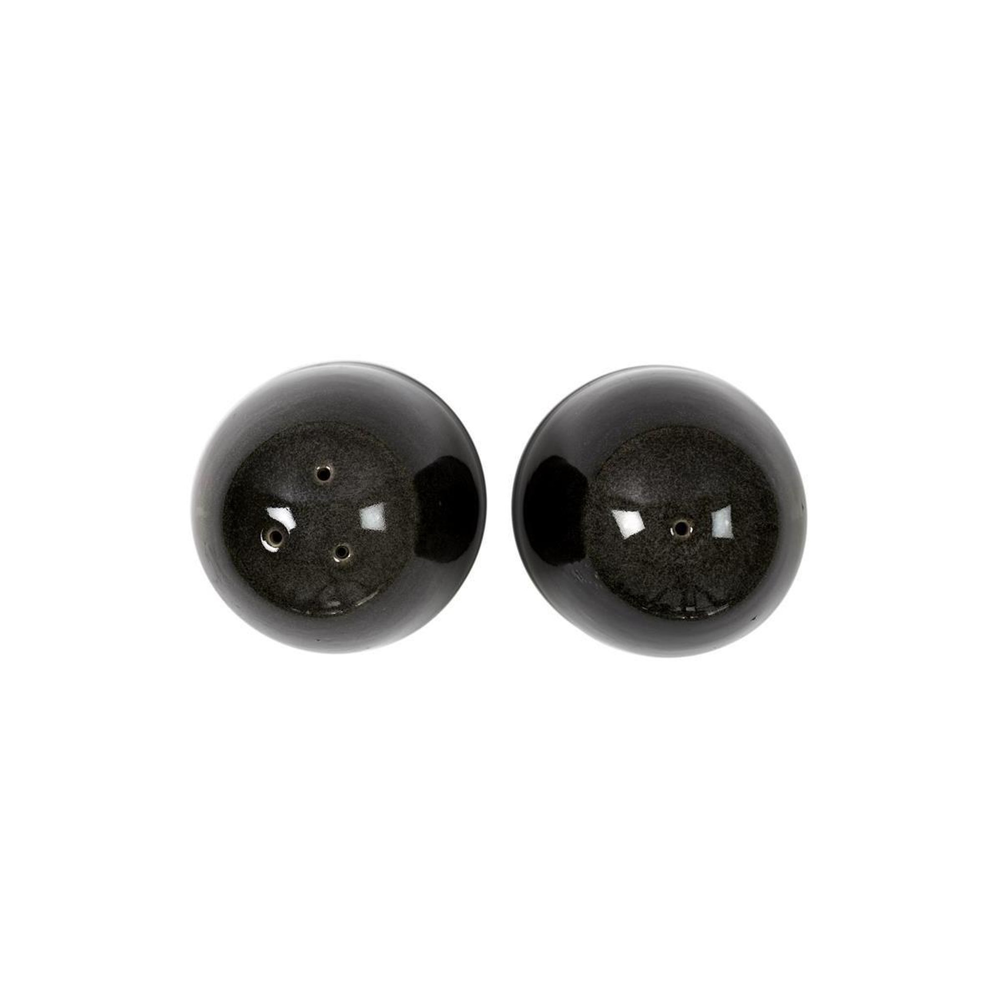Voir la diapositive 2 : The Home Deco Factory Lot salière & poivrière  duo  10cm noir