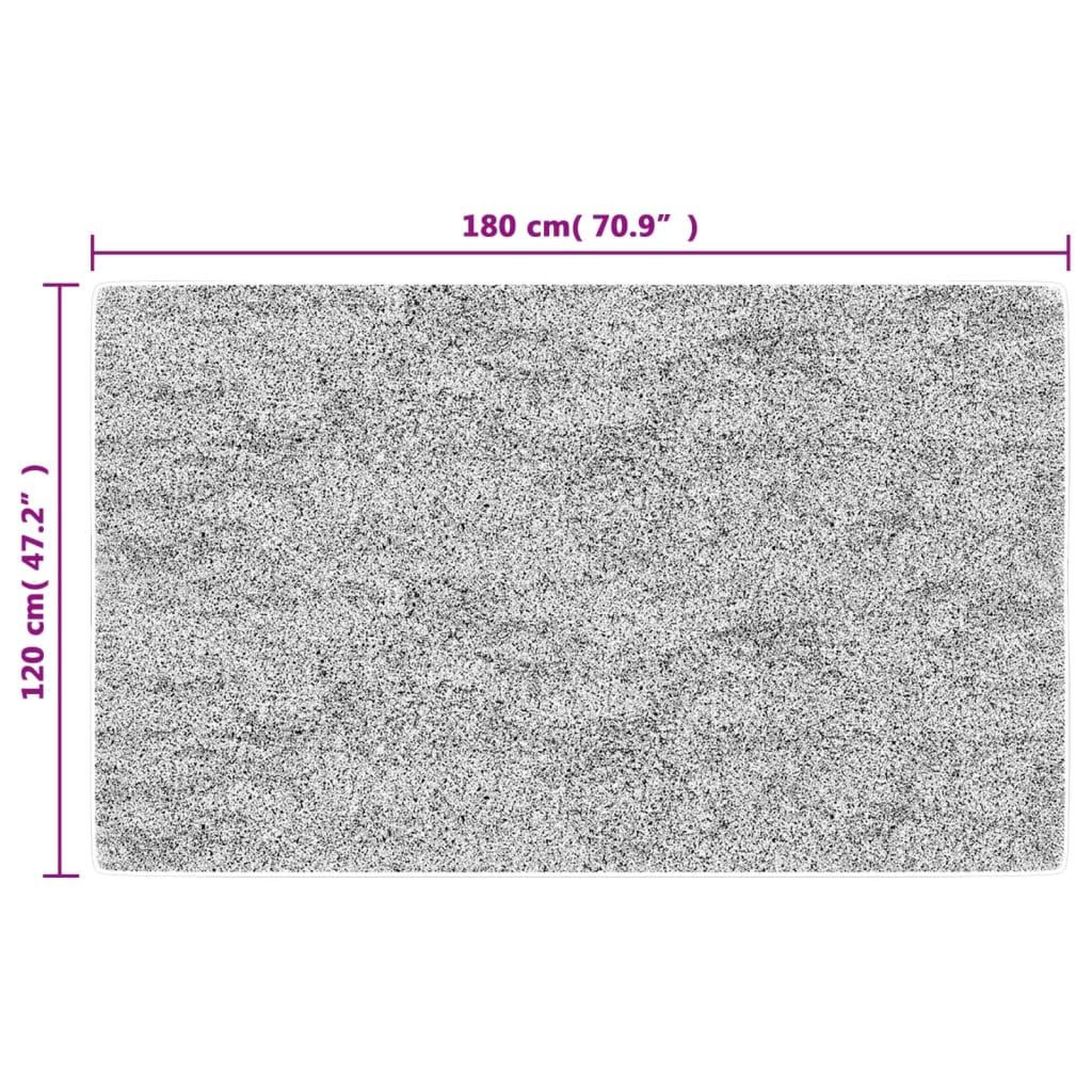 Voir la diapositive 6 : VIDAXL Tapis lavable antiderapant 120x180 cm gris
