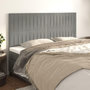 Voir la diapositive 1 : VIDAXL Tetes de lit 4 pcs Gris clair 100x5x78/88 cm Velours