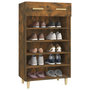 Voir la diapositive 4 : VIDAXL Meuble a chaussures Chene fume 60x35x105 cm Bois d'ingenierie