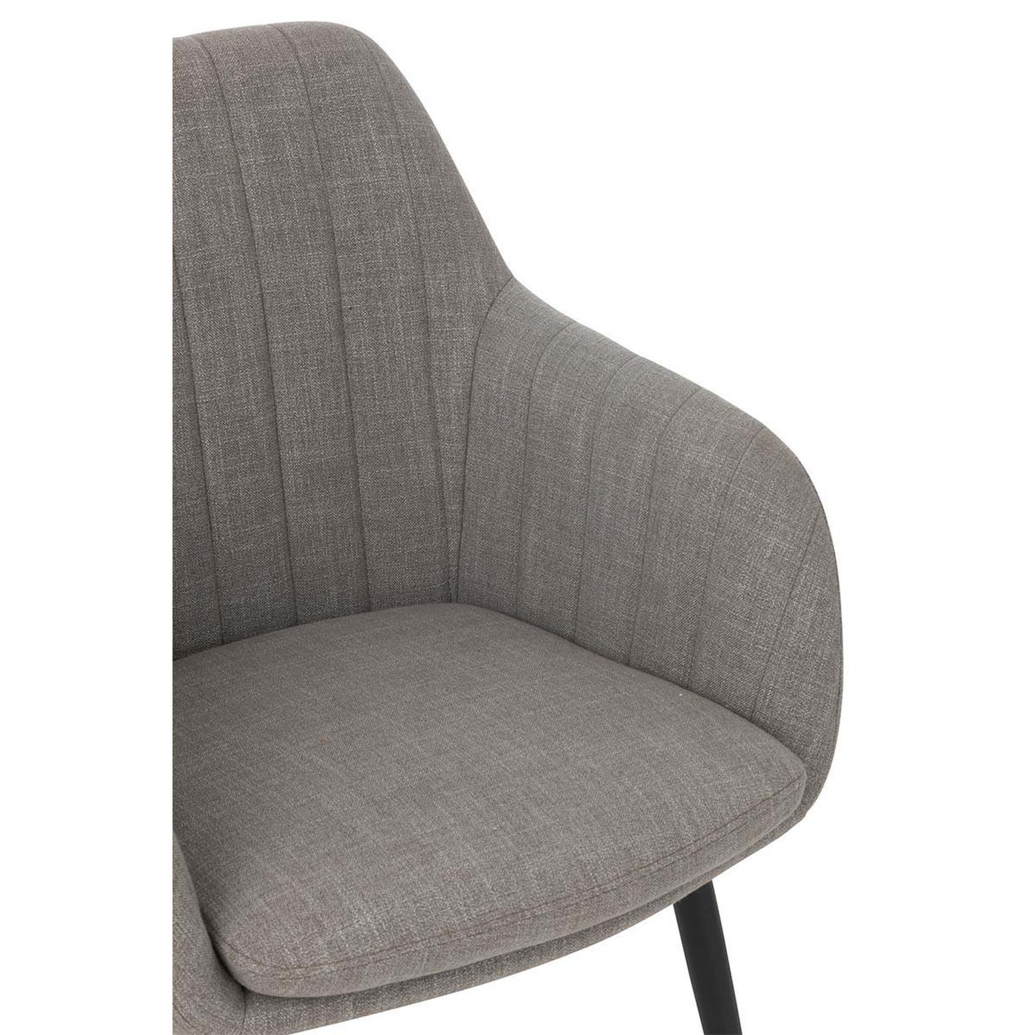 Voir la diapositive 6 : J-LINE Chaise design  miles  83cm gris