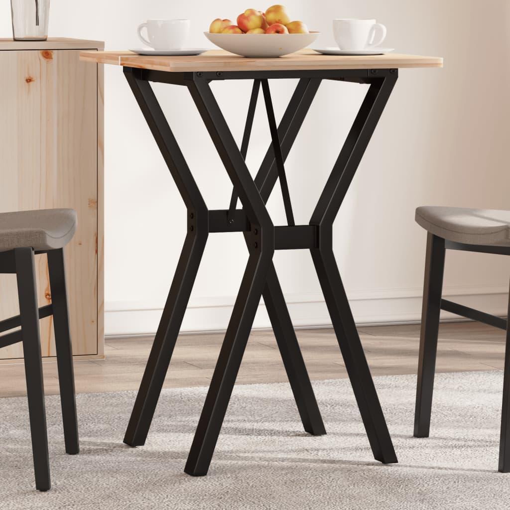 VIDAXL Pieds de table a manger cadre en Y 40x40x73 cm acier