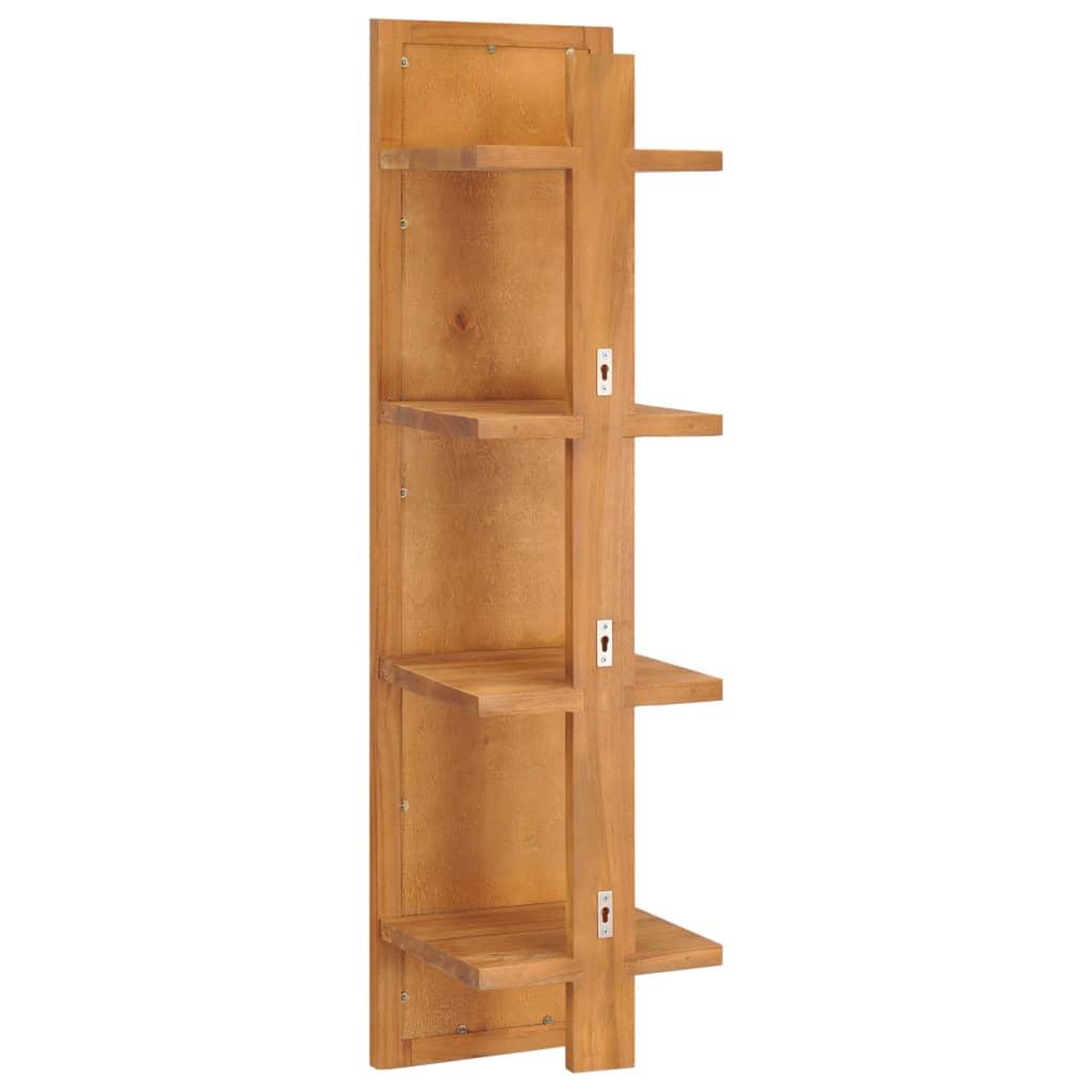 Voir la diapositive 3 : VIDAXL Miroir mural avec etageres 30x30x120 cm Bois de teck massif