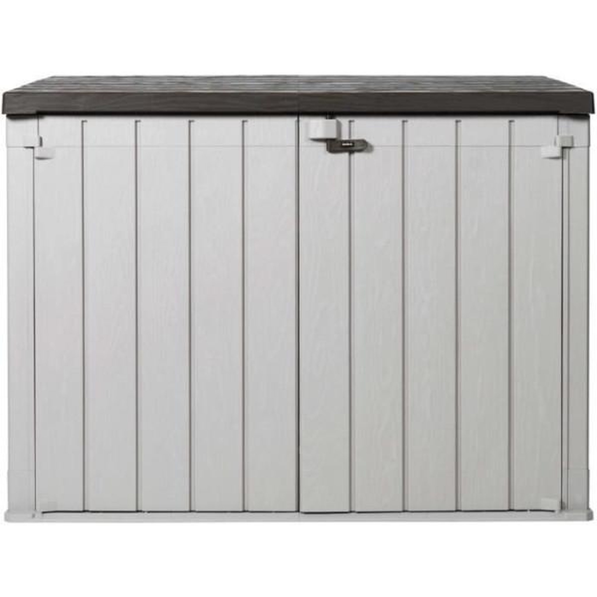 Voir la diapositive 1 : Toomax Coffre de jardin - TOOMAX - STORAWAY PLUS 2XL - Résine - Capacité 2270L - Taupe et marron