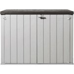 Toomax Coffre de jardin - TOOMAX - STORAWAY PLUS 2XL - Résine - Capacité 2270L - Taupe et marron