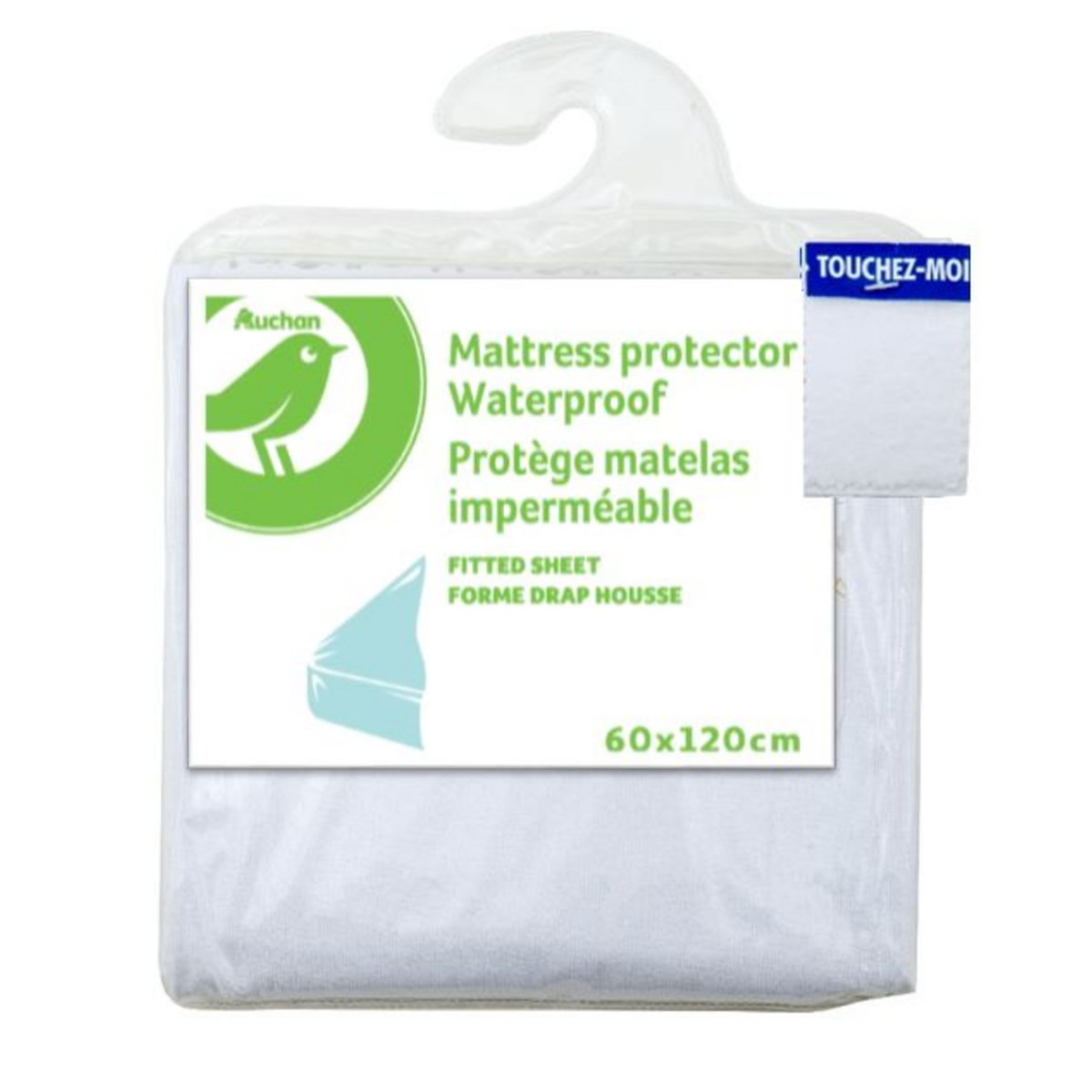 AUCHAN BABY Protège matelas bébé imperméable 60 x 120 cm