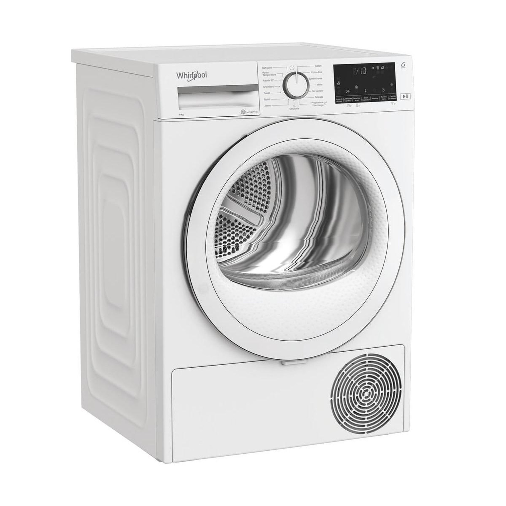 Voir la diapositive 3 : Whirlpool Sèche-linge pompe à chaleur 60cm 9kg blanc - cwd93mwwsfr