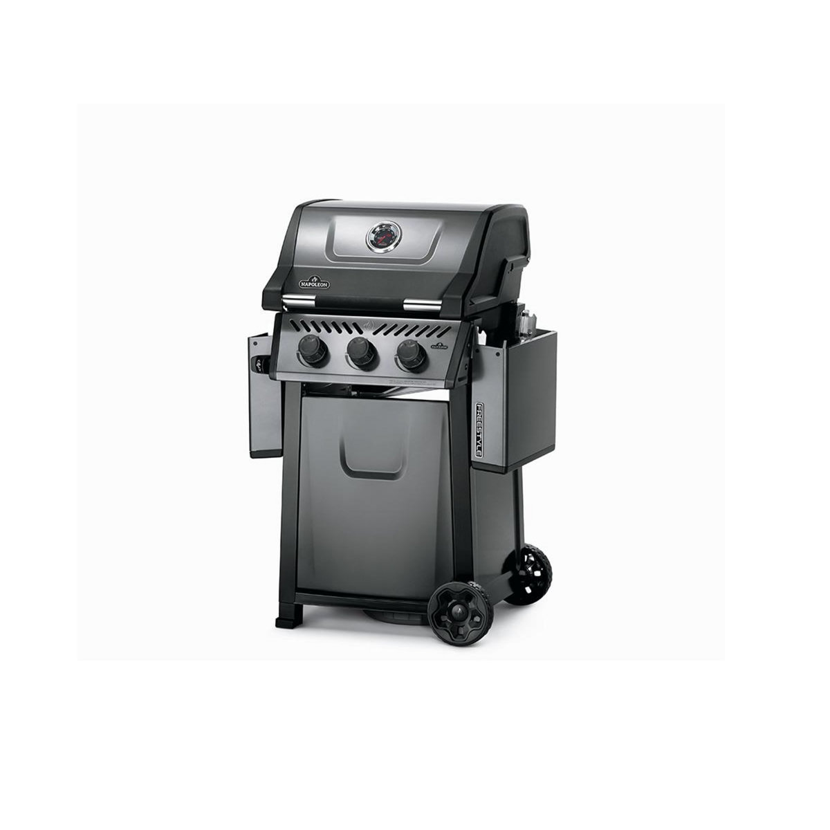 NAPOLEON Barbecue gaz Freestyle F365PGT-FR gris noir 3 brûleurs sur chariot, 51x45 cm