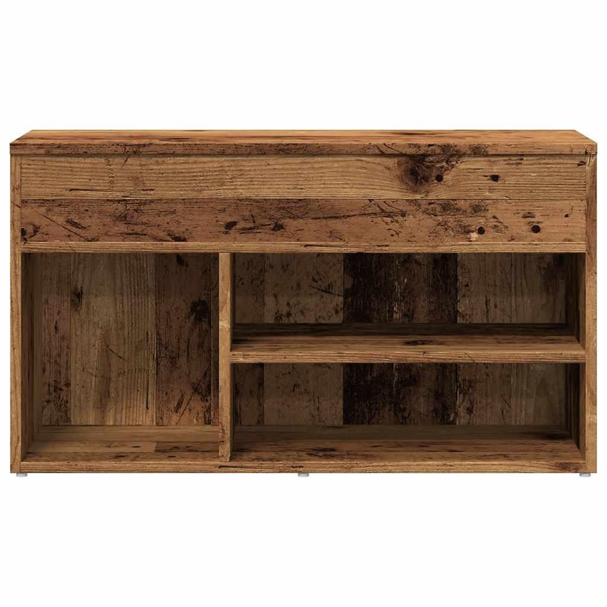 Voir la diapositive 4 : VIDAXL Banc a chaussures vieux bois 80x30x45 cm bois d'ingenierie