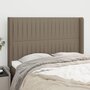 Voir la diapositive 1 : VIDAXL Tete de lit avec oreilles Taupe 147x16x118/128 cm Tissu
