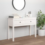 Voir la diapositive 1 : VIDAXL Table console Blanc 100x35x75 cm Bois massif de pin