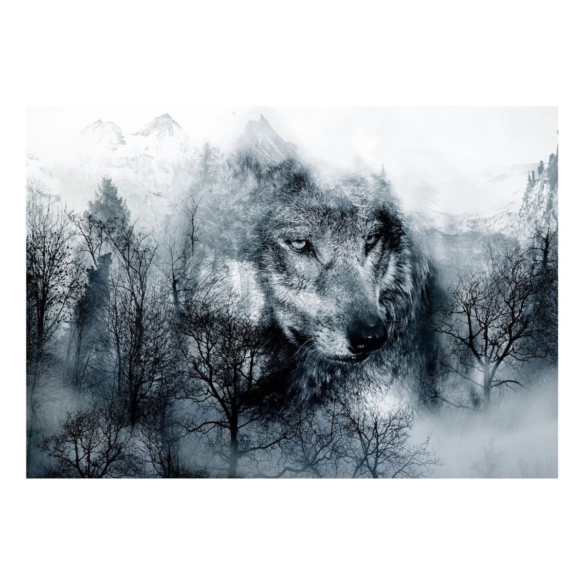 Paris Prix Papier Peint  Mountain Predator Black & White