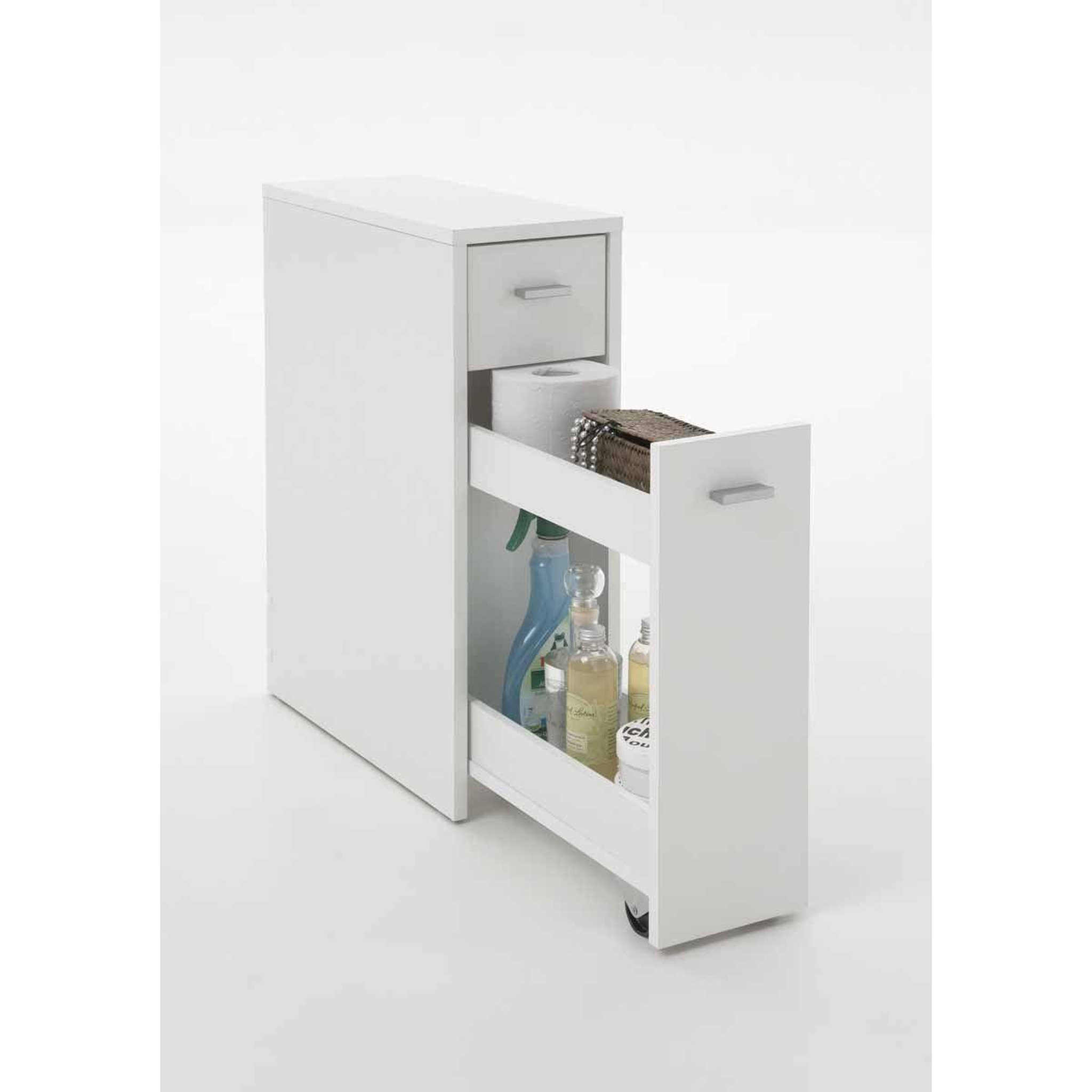 Voir la diapositive 3 : Paris Prix Colonne 2 tiroirs design  fredon  61cm blanc