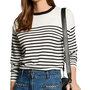 Voir la diapositive 1 : MORGAN Pull Blanc/Bleu Femme Morgan MELENE