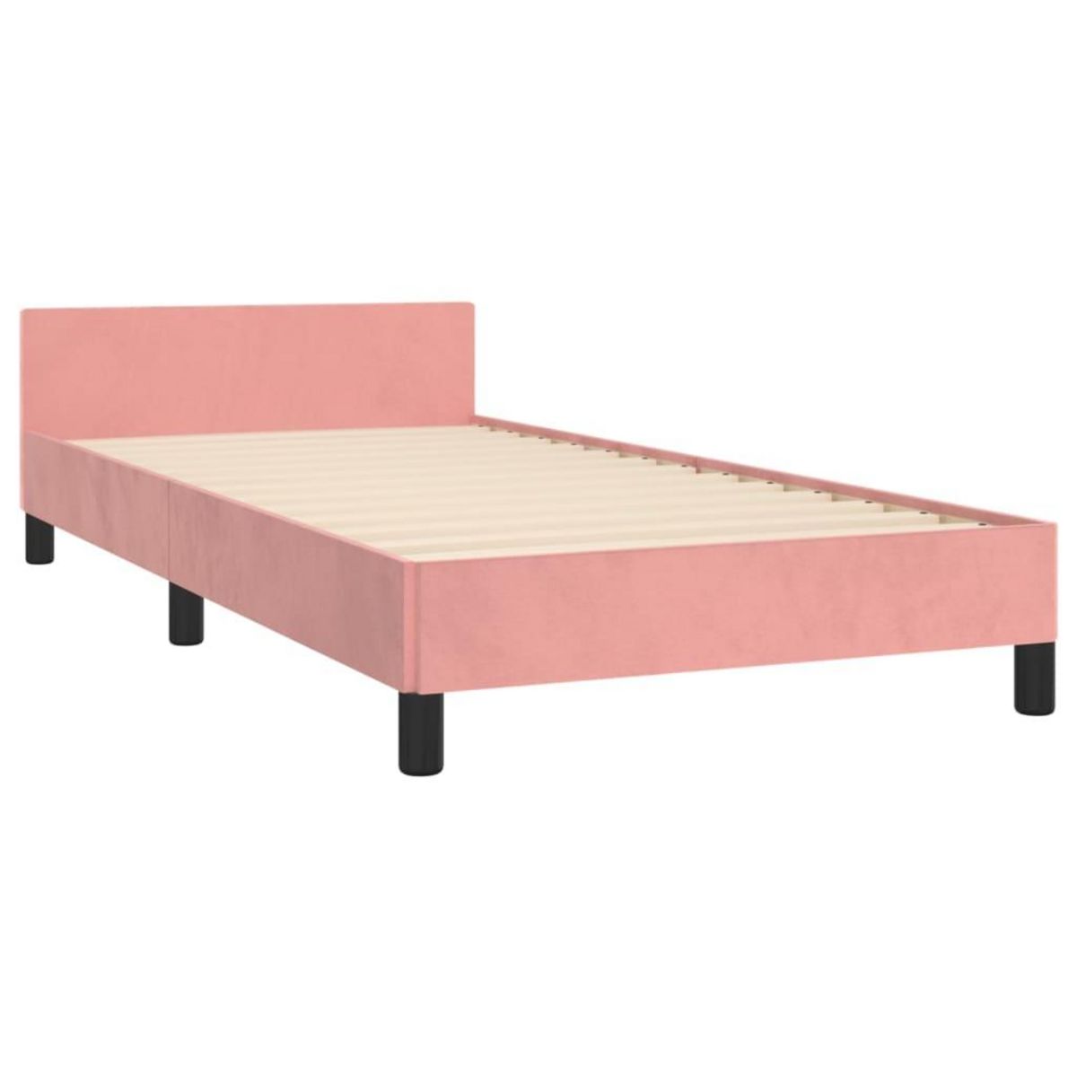 VIDAXL Cadre de lit sans matelas rose 80x200 cm velours