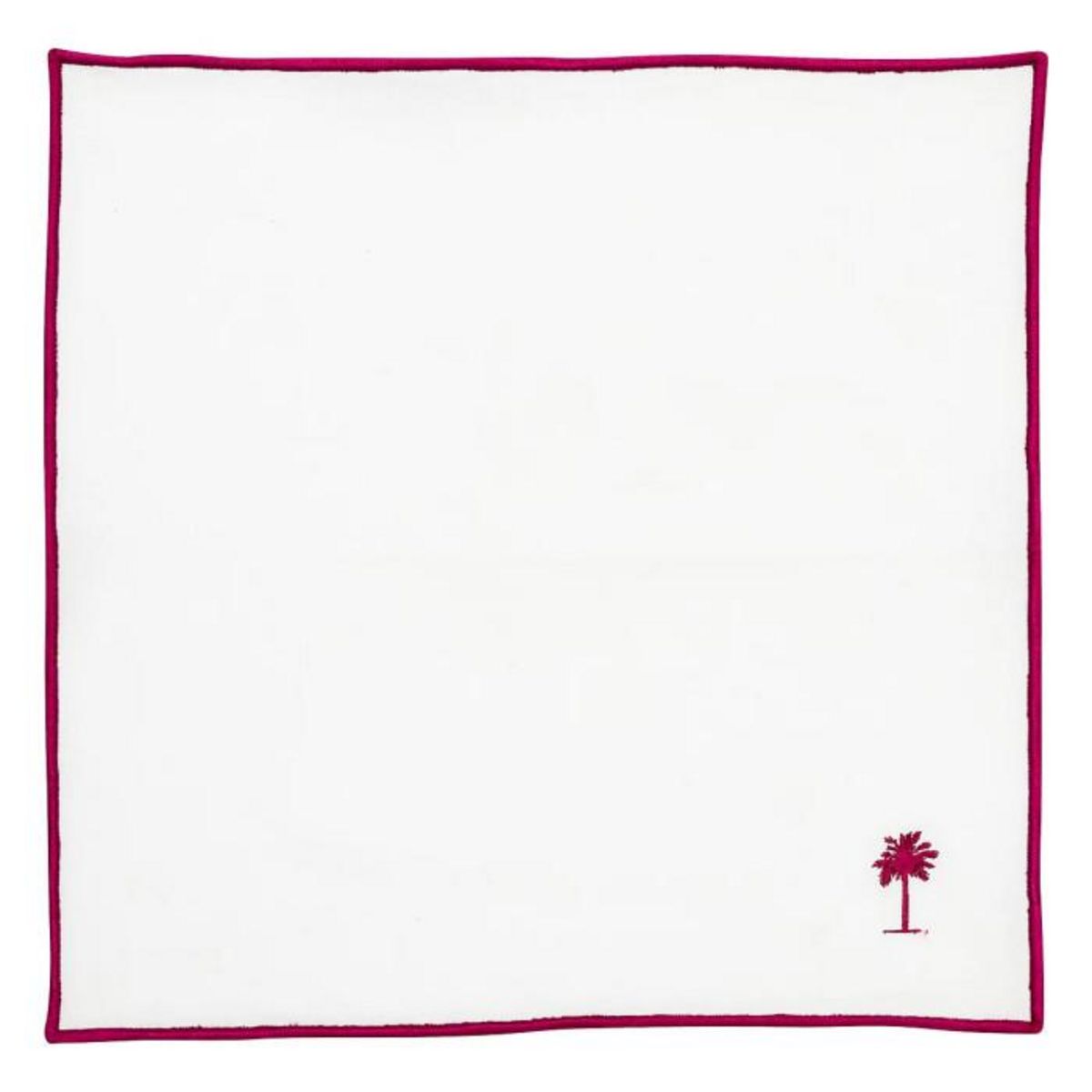 ATMOSPHERA Lot de 4 Serviettes de Table  Yucatan  40x40cm Blanc