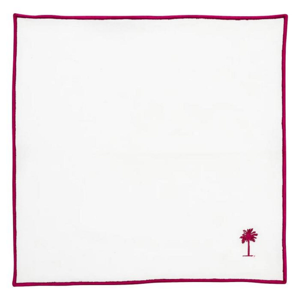 ATMOSPHERA Lot de 4 Serviettes de Table  Yucatan  40x40cm Blanc