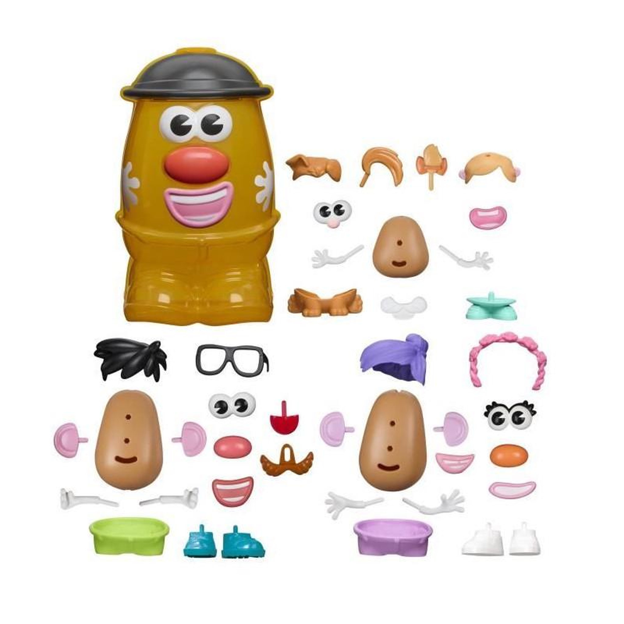 Voir la diapositive 3 : HASBRO Potato Head Méga patate coffret avec 42 pieces dont une boîte de rangement, jouets préscolaires créatifs pour enfants, des