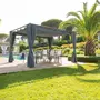 HESPERIDE Tonnelle de jardin Palmeira - L. 400 x l. 300 cm - Ardoise