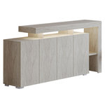 Habitat et Jardin Buffet en bois  Beliz  - 170 x 35 x 80 cm - Travertin