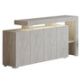 Voir la diapositive 1 : Habitat et Jardin Buffet en bois  Beliz  - 170 x 35 x 80 cm - Travertin