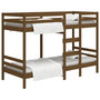 Voir la diapositive 2 : VIDAXL Lit superpose sans matelas marron miel 90x200 cm pin massif