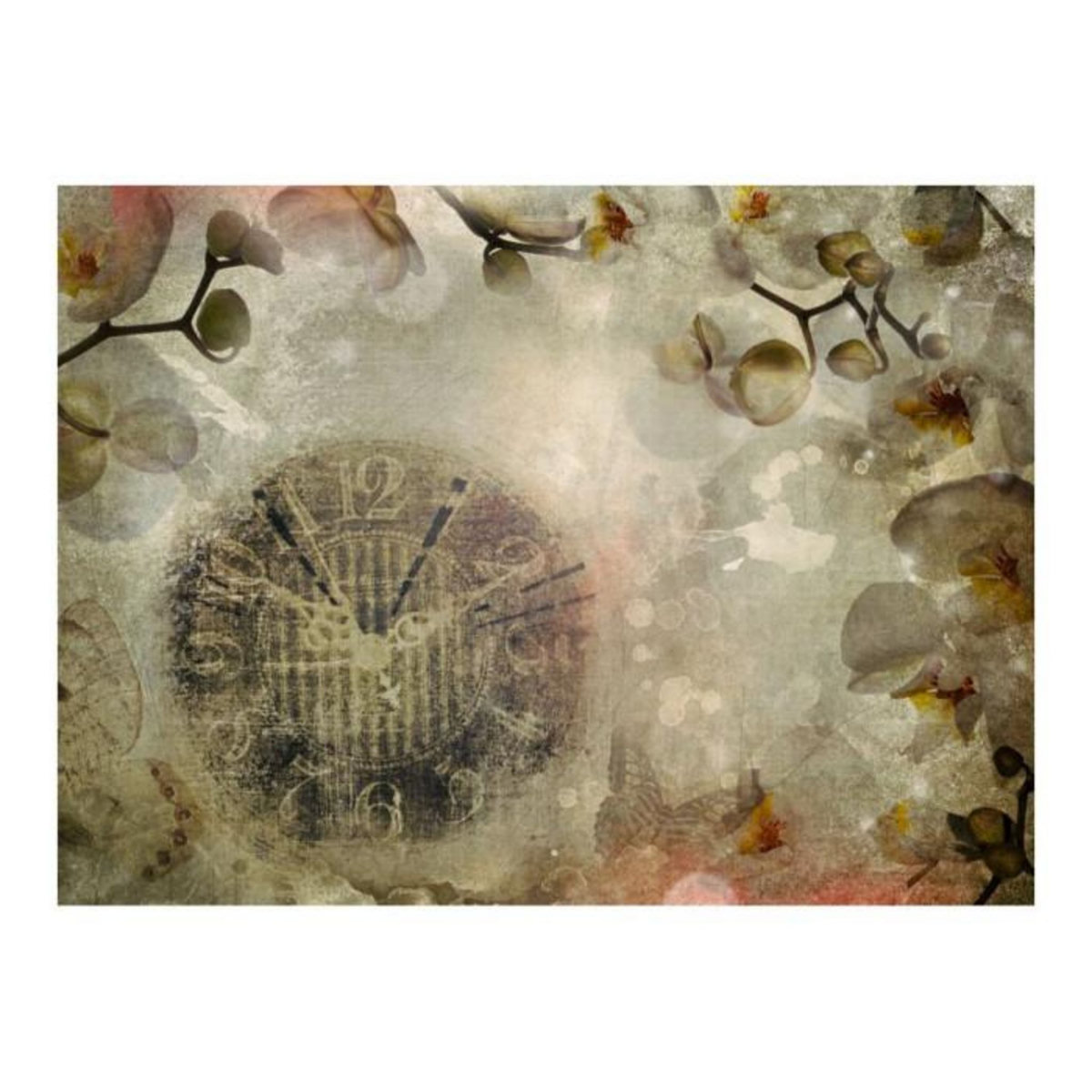 Paris Prix Papier Peint  Horloge Vintage