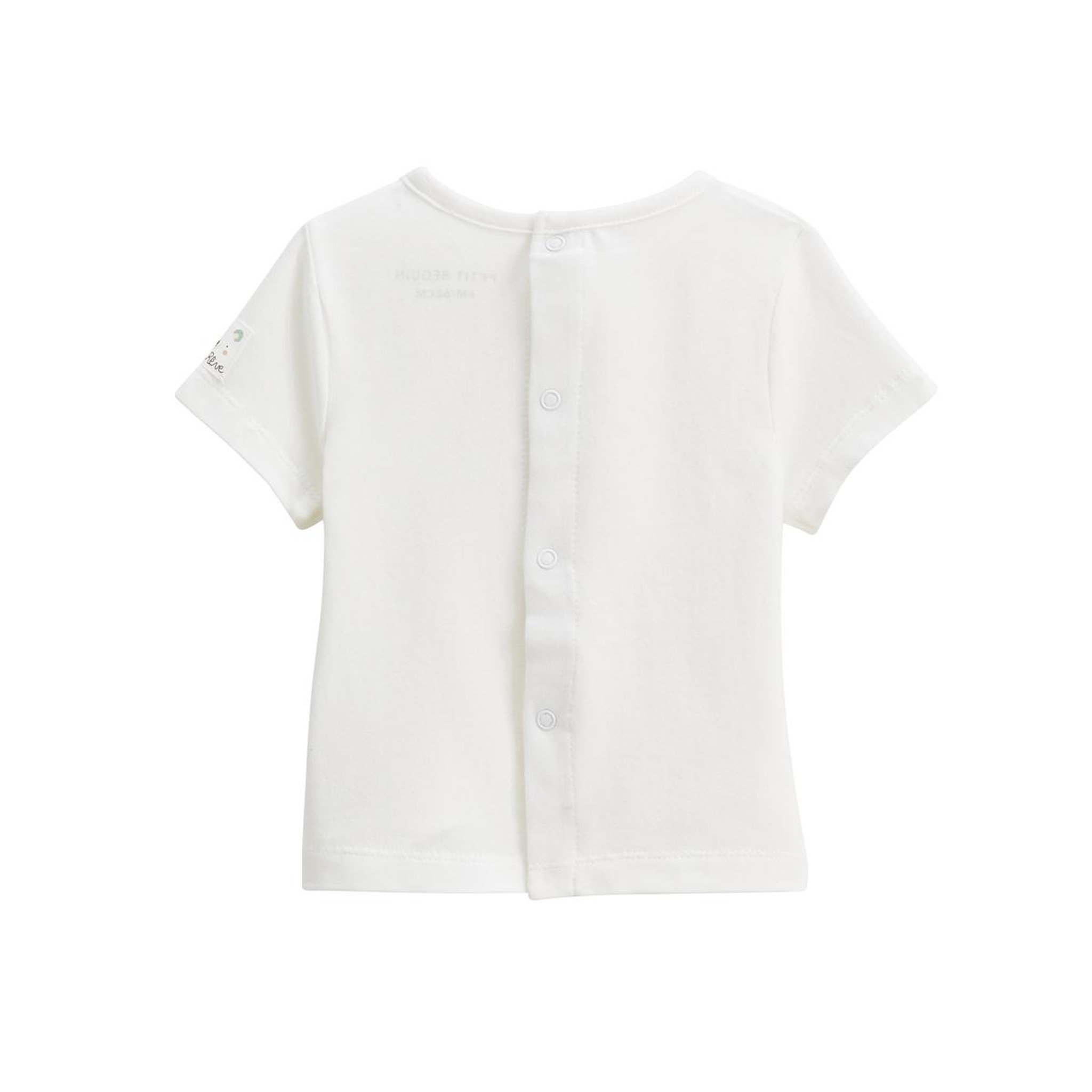 Voir la diapositive 5 : Petit Béguin Ensemble barboteuse bloomer bébé en gaze de coton et t-shirt mini rêve