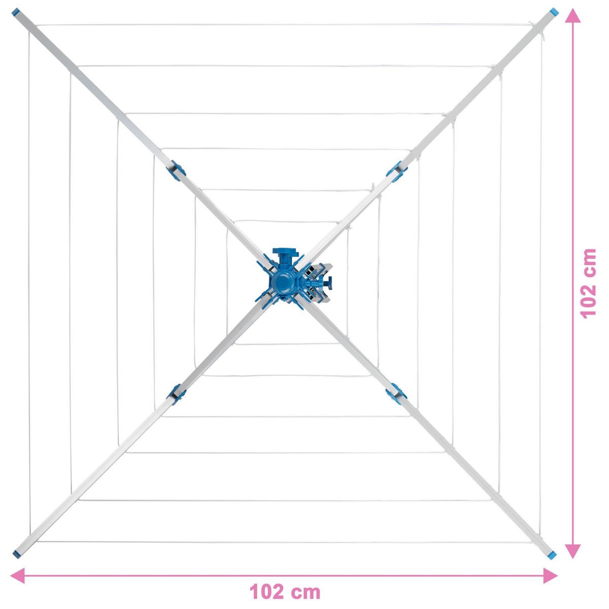 tectake Etendoir à linge avec pied